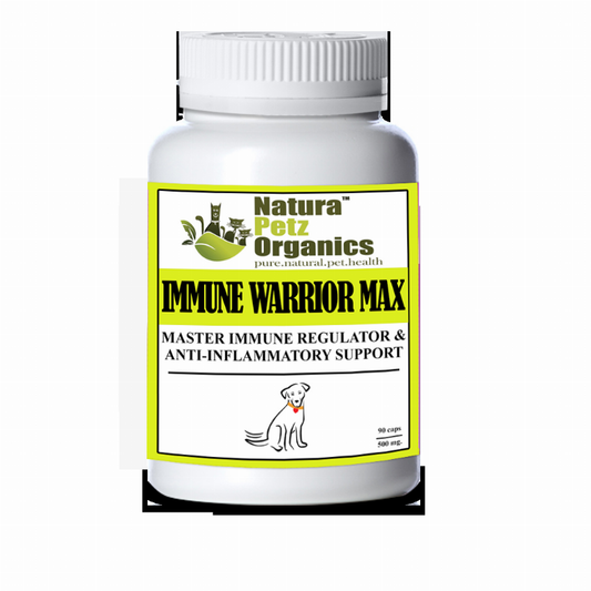 Immune Warrior Max Master Blend Capsules* Immune Regulator & Anti-Inflammatory Support* For  Dogs & Cats