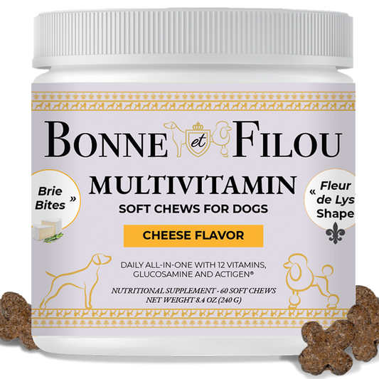 12 in 1 Multivitamin Soft Chews Dog Supplement, 60 count (Cheese flavor)