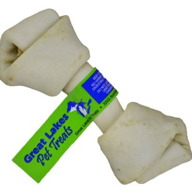 Flavored Knotted Rawhide Bone (Pack of 5)
