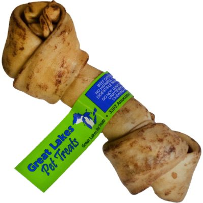 Flavored Knotted Rawhide Bone (Pack of 5)