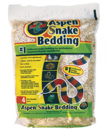 Zoo Med Aspen Snake Bedding - 4 qt
